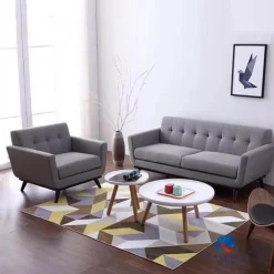 Modernes, bequemes Sofa in Grau – Stilvolle Couch für das Wohnzimmer