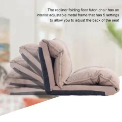 Modernes, faltbares Freizeit-Schlafsofa aus PU-Leder mit 2 Kissen