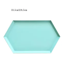 Modernes geometrisches Serviertablett - Nordisches Dekotablett