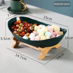 Modernes mehrschichtiges Obst-Snack-Tellerregal – elegante Servierpräsentation