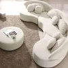 Modular Curved Sectional Sofa Set - Modern Luxury Living Room Furniture