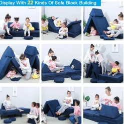 Modular Foam Sofa Mattress - Versatile Foldable Play Couch