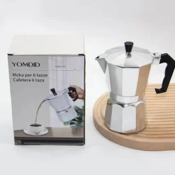 Moka Pot Espressomaschine - Aluminium-Perkolator, 50–600 ml Fassungsvermögen, langlebiges Design