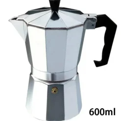 Moka Pot Espressomaschine - Aluminium-Perkolator, 50–600 ml Fassungsvermögen, langlebiges Design