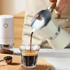 Moka Pot Espressomaschine – Herdplatten-Kaffeemaschine für 36 Tassen, für Cappuccino und Latte