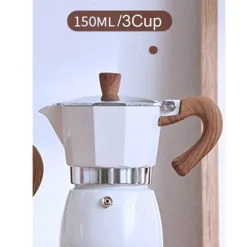 Moka Pot Espressomaschine – Herdplatten-Kaffeemaschine für 36 Tassen, für Cappuccino und Latte