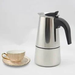 Mokkakanne aus Edelstahl – Espressokocher 100–450 ml