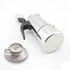 Mokkakanne aus Edelstahl – Espressokocher 100–450 ml