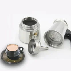 Mokkakanne aus Edelstahl – Espressokocher 100–450 ml