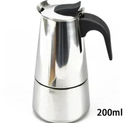 Mokkakanne aus Edelstahl – Espressokocher 100–450 ml