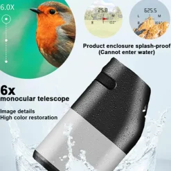 Monokulares Teleskop mit Laser-Entfernungsmesser - Pro Vision Optics