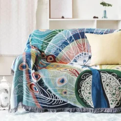 Monstera-Sofadeckenbezug – rutschfeste, dekorative Tagesdecke für den nordischen Stil