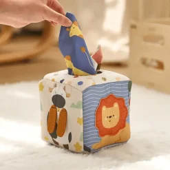 Montessori-Taschentuchbox-Spielzeug – Sensorisches und pädagogisches Spiel für Babys