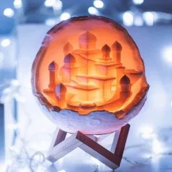 Moon City Lamp - Celestial Night Light Decor