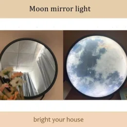 Moon Mirror Wall Lamp - Modern Smart Decorative Light