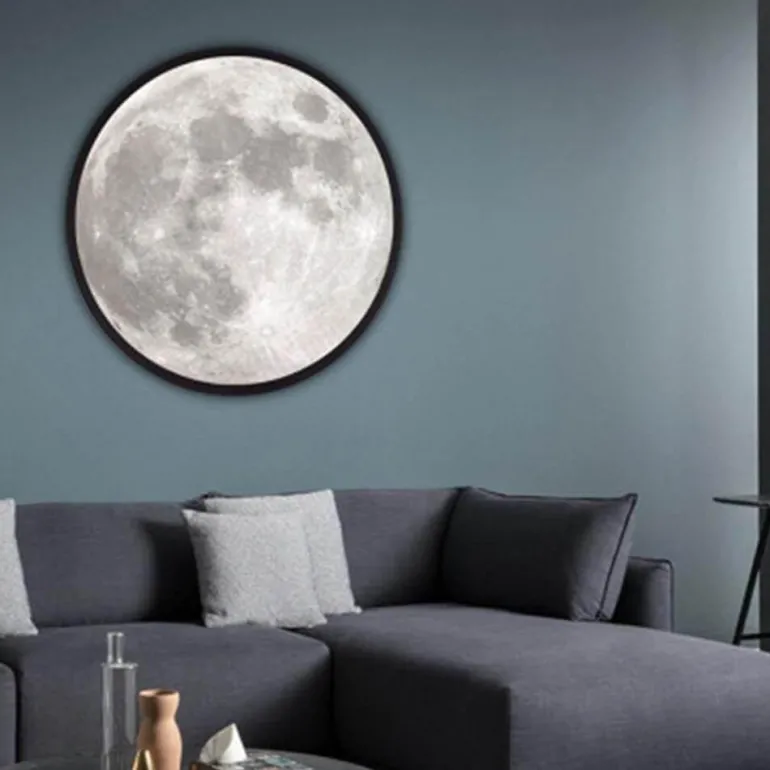 Moon Mirror Wall Lamp - Modern Smart Decorative Light