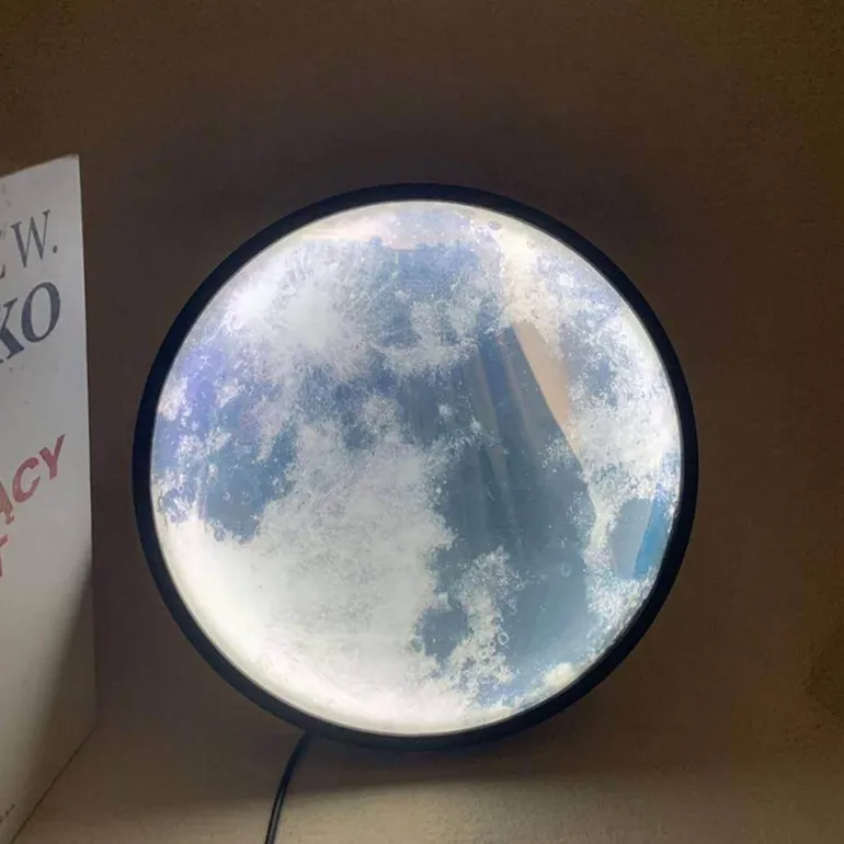 Moon Mirror Wall Lamp - Modern Smart Decorative Light