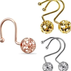 Moon Shower Curtain Hooks - Decorative Bathroom Accessories