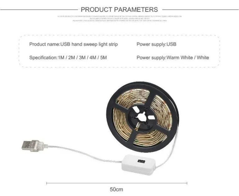 Motion Sensor LED Night Light - Bright Kitchen Lighting