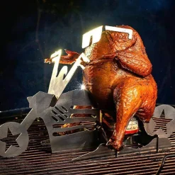 Motorrad-BBQ-Grillständer - Hähnchen-Grillrost
