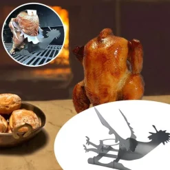 Motorrad-BBQ-Grillständer - Hähnchen-Grillrost