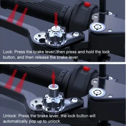 Motorrad-Bremsschloss - Sicherheits-Lenker-Parkschloss