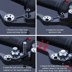 Motorrad-Bremsschloss - Sicherheits-Lenker-Parkschloss