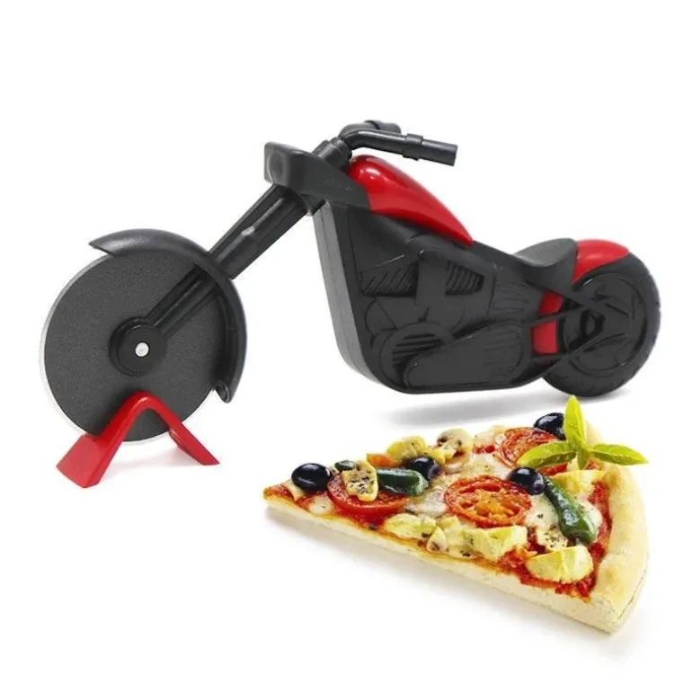 Motorrad-Pizzaschneider – Pizzaschneider in Fahrradform