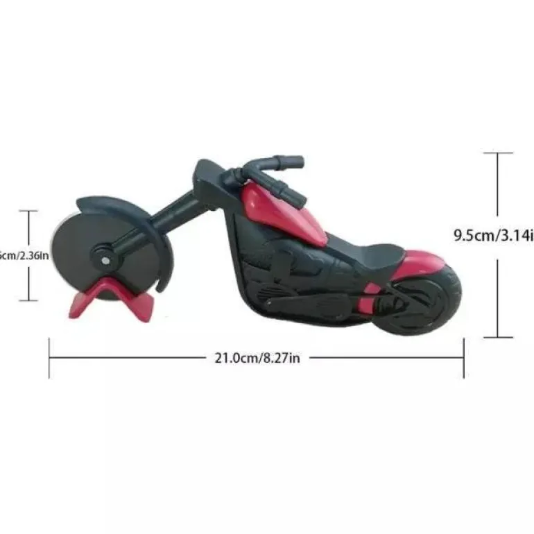 Motorrad-Pizzaschneider – Pizzaschneider in Fahrradform