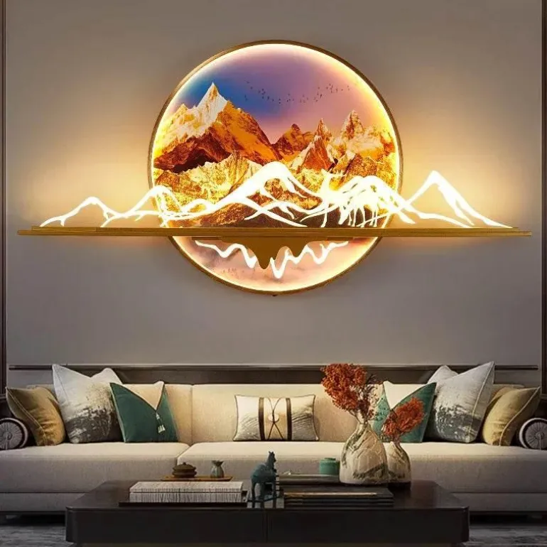 Mountain Sunset LED Wandleuchte - Dekorative Leuchte