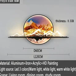 Mountain Sunset LED Wandleuchte - Dekorative Leuchte