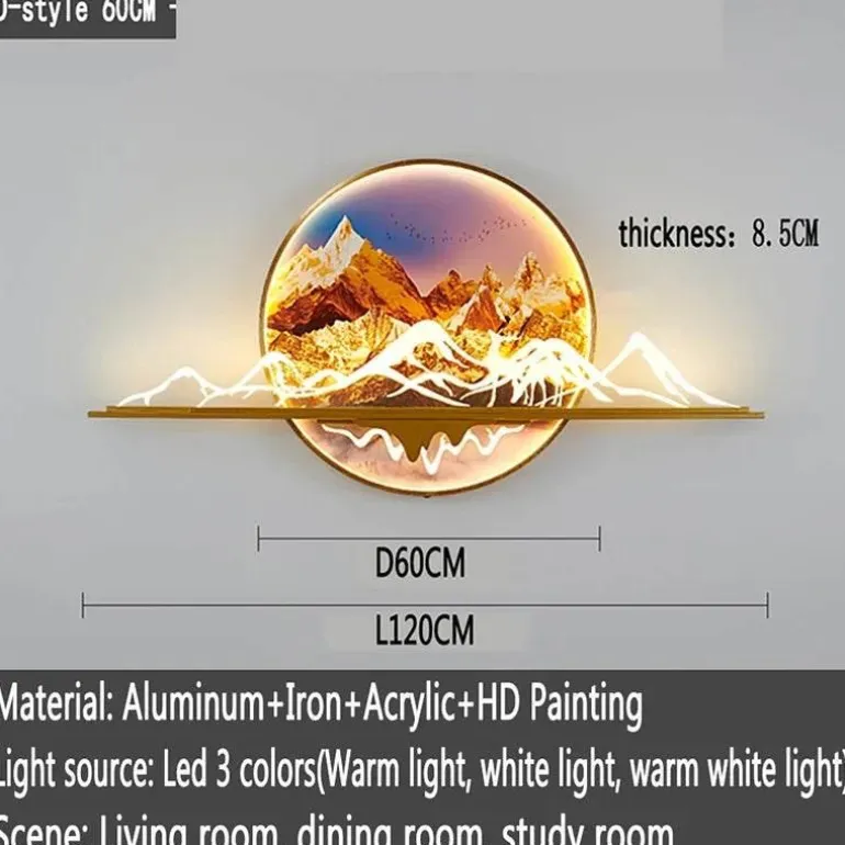 Mountain Sunset LED Wandleuchte - Dekorative Leuchte