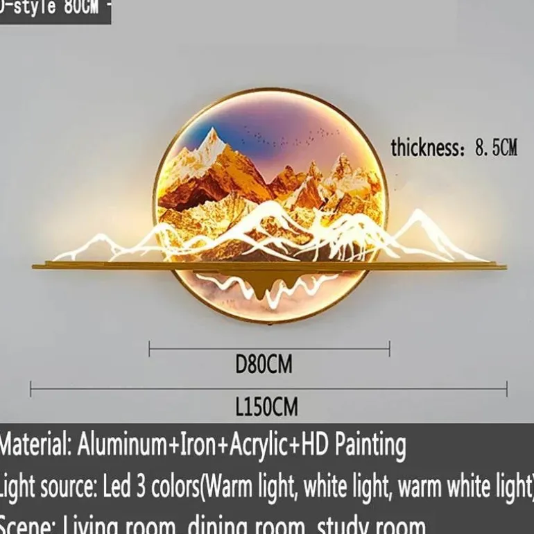 Mountain Sunset LED Wandleuchte - Dekorative Leuchte