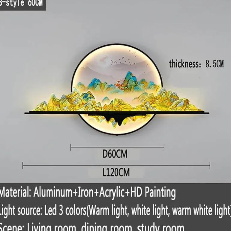 Mountain Sunset LED Wandleuchte - Dekorative Leuchte