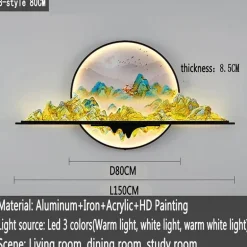 Mountain Sunset LED Wandleuchte - Dekorative Leuchte