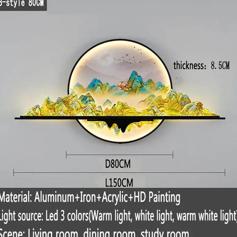 Mountain Sunset LED Wandleuchte - Dekorative Leuchte