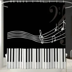 Mozart Duschvorhang-Set – Musikalisches Badezimmerdekor