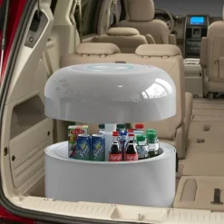 Multi-Functional Round Refrigerator - Stylish Elegant Design