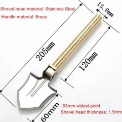 Multifunktionale Mini-Campingschaufel – 3-in-1-Werkzeug für den Außenbereich