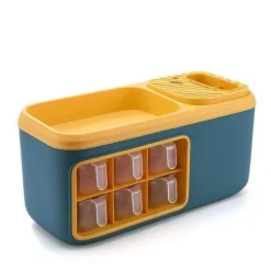 Multifunktionaler Aufbewahrungs-Organizer für die Küche – Besteck- und Getreidehalter