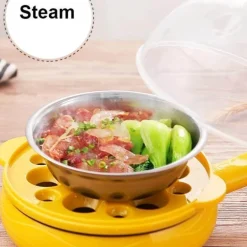 Multifunktionaler elektrischer Mini-Dampfgarer mit Antihaftbeschichtung