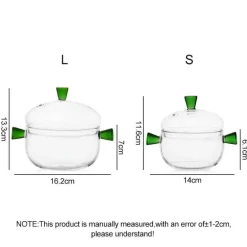 Multifunktionales Glasschüssel-Set – Schüsseln zur Lebensmittelaufbewahrung, Salat- und Dessertschalen