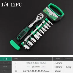 Multifunktions-Schraubenschlüsselsatz – All-in-One-Steckschlüsselsatz