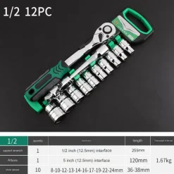 Multifunktions-Schraubenschlüsselsatz – All-in-One-Steckschlüsselsatz