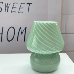 Mushroom Glass Table Lamp - Unique Home Decor Lighting