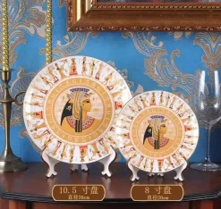 Mysteriöses Ägypten-Teetassen-Set, Geschirrset aus Knochenporzellan, Küchenset
