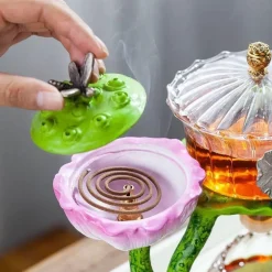 Mystic Lotus Räucher-Teekanne – Aromatisches Duftdekor für Zuhause