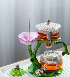 Mystic Lotus Räucher-Teekanne – Aromatisches Duftdekor für Zuhause