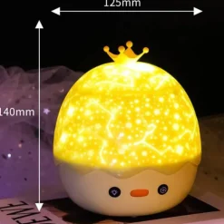 Nachtlicht für Kinder – Kleine gelbe Ente Projektorlampe