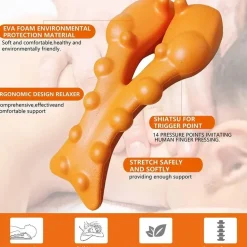 Nackenmassagegerät für die Halswirbelsäule – Eingebaute Druckpunkte zur Linderung